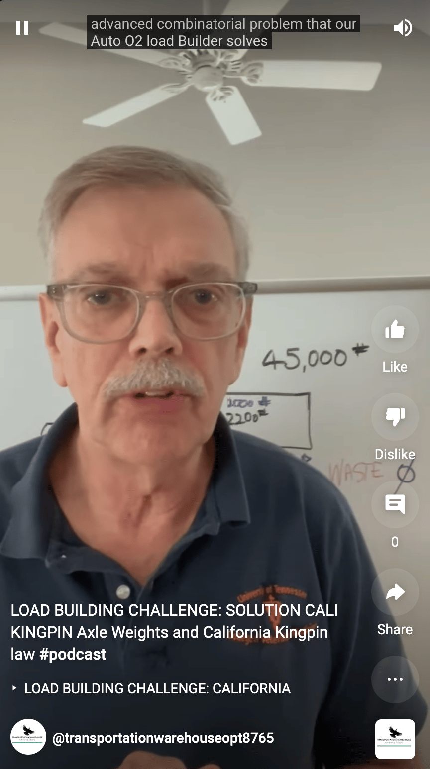 LOAD BUILDING CHALLENGE SOLUTION CALI KINGPIN Axle Weights and The